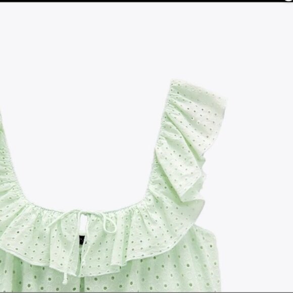 Zara Embroidered Lace Midi Dress Size S NEW WITH TAG! - Picture 7 of 7